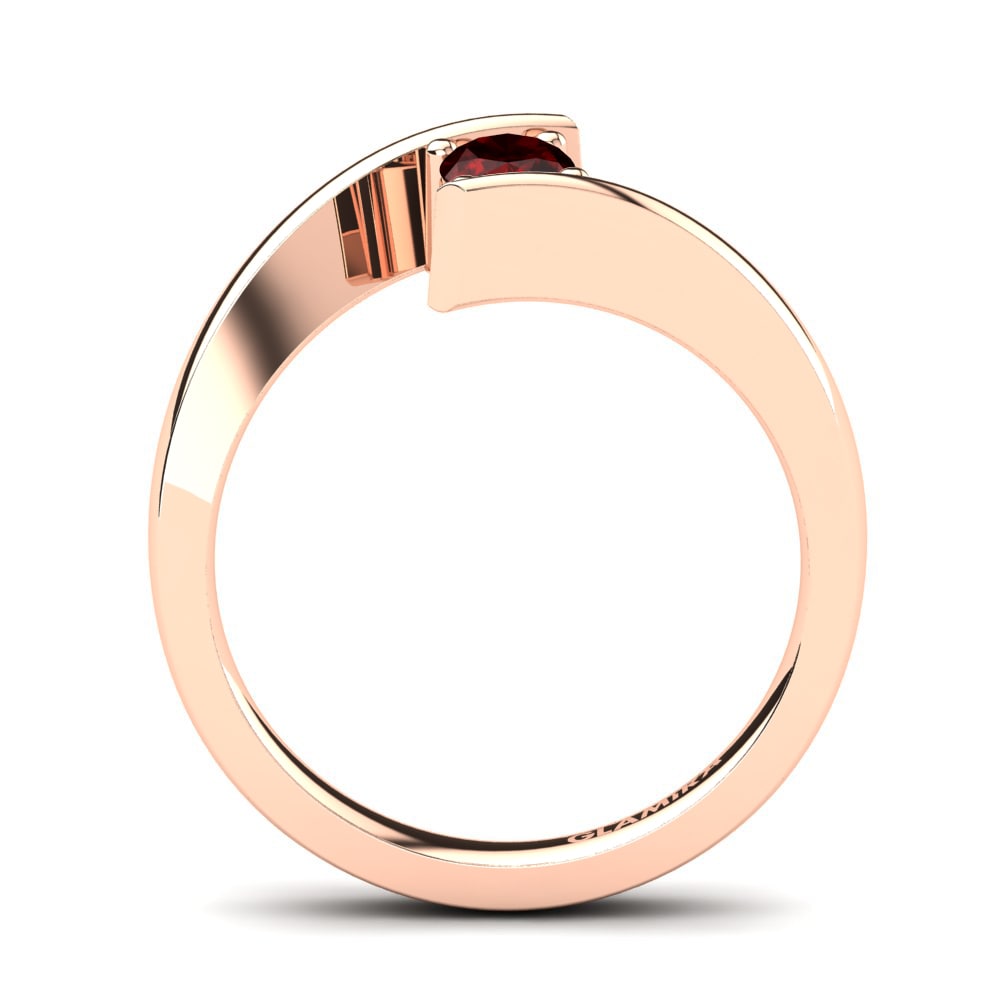 Circonita Roja Anillo de compromiso Bernice