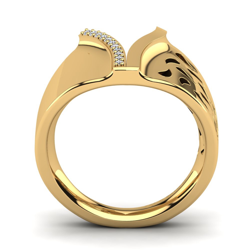 18k Yellow Gold Ring Bled