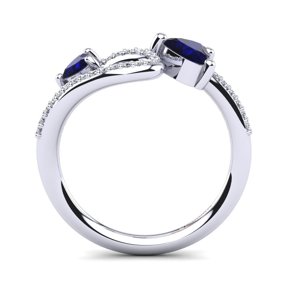 Dark Blue Zirconia Ring Bojana