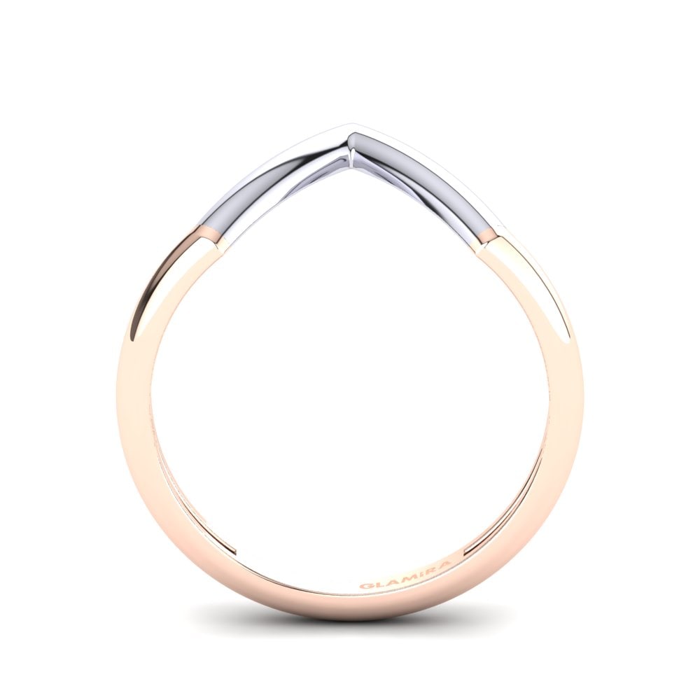 9k White & Rose Gold Ring Cannestee