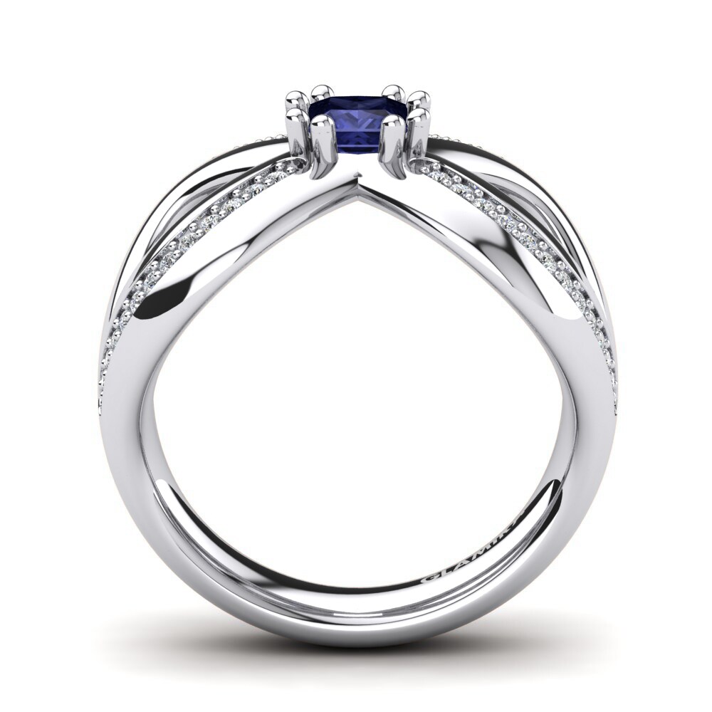 950 Palladium Tanzanite Ring Cattleye