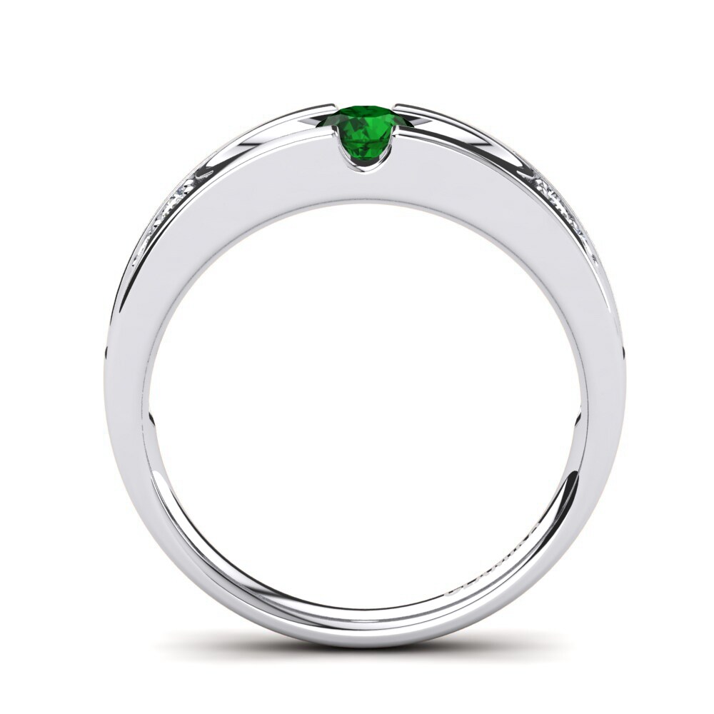 Green Zirconia Engagement Ring Clarinda