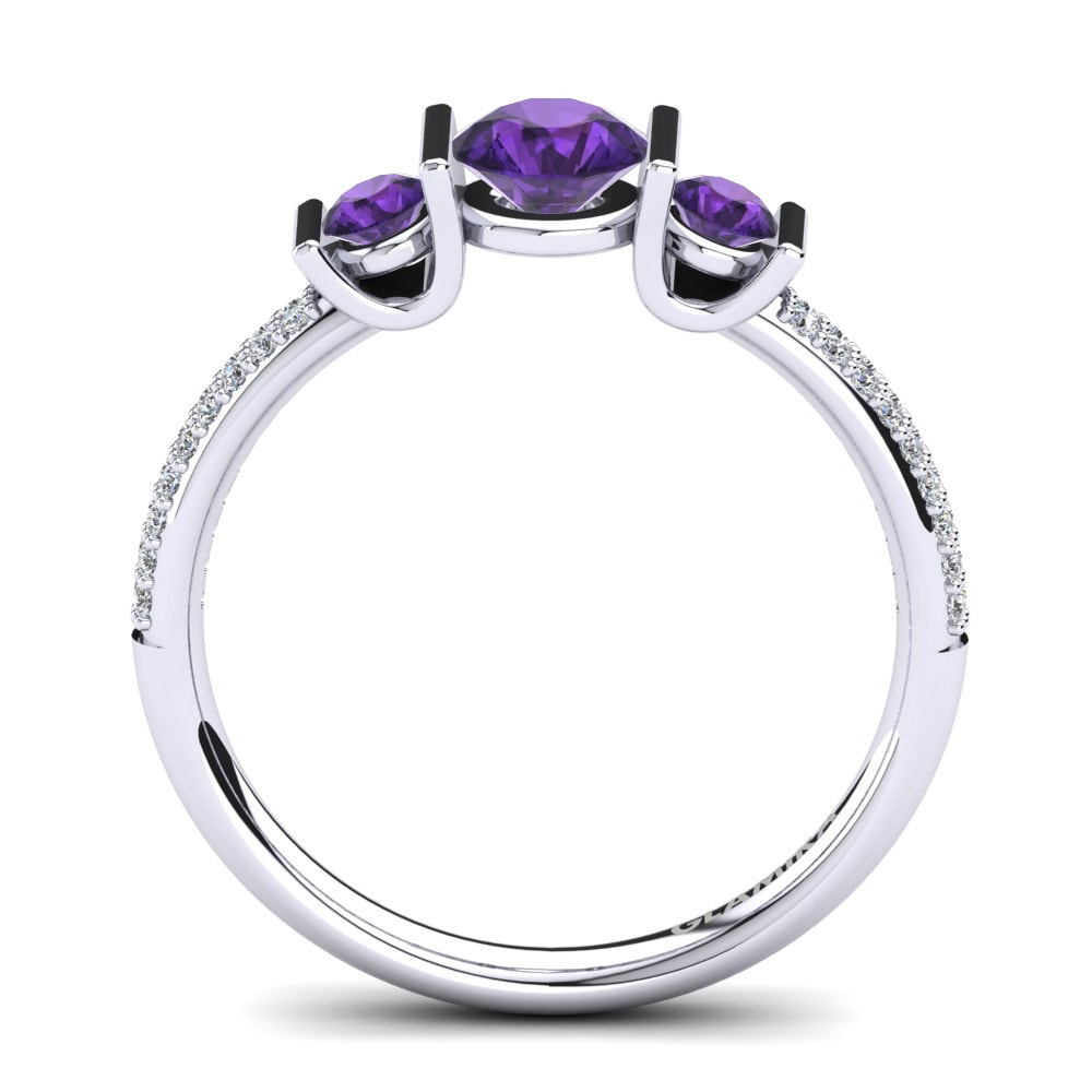 Amethyst Engagement Ring Cotta
