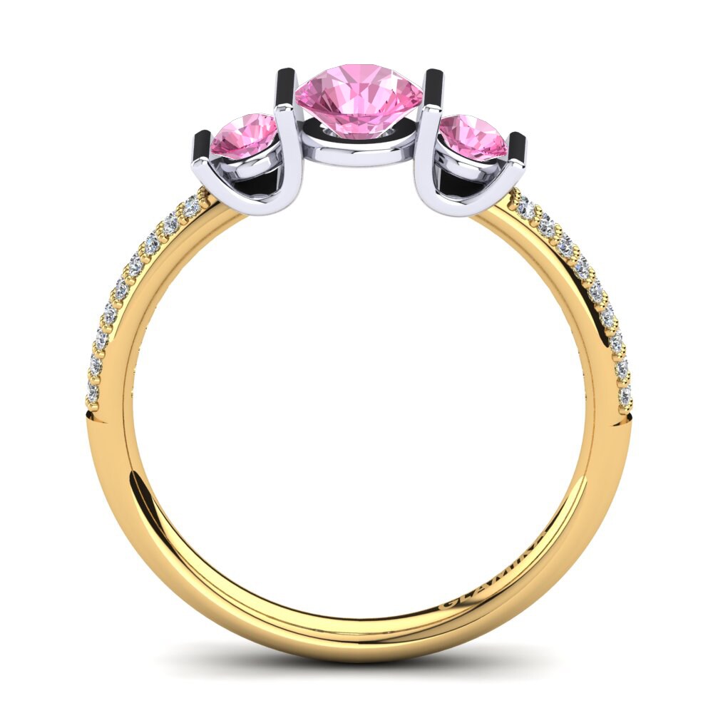 Rosa Turmalin Verlobungsring Cotta