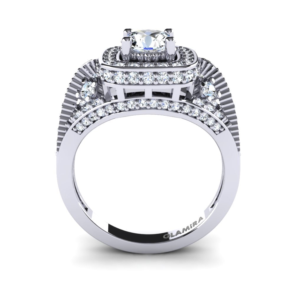 White sapphire Bridal Set Splendiferous Ring A