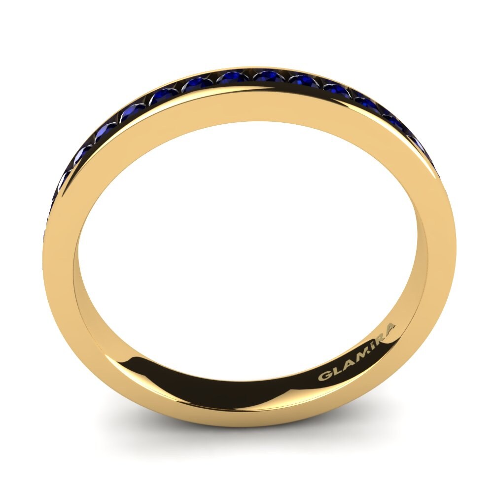 Dark Blue Zirconia Bridal Set Lovebirds-Ring B