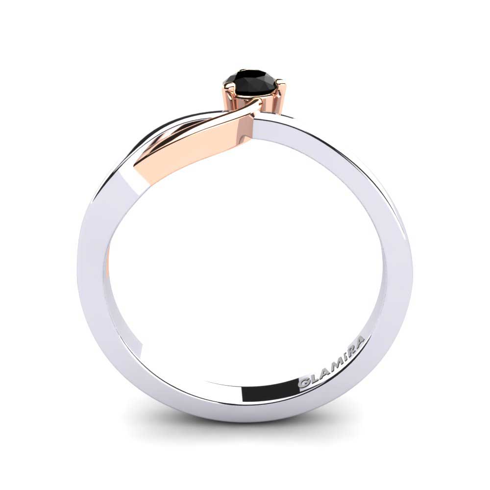14K Wit & Rood Goud Verlovingsring Anissa 0.16 crt