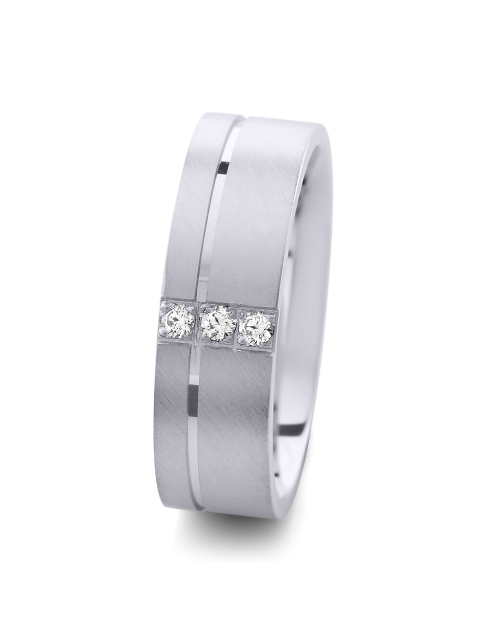 Lab Grown Diamond Women's Wedding Ring Pretty Luck Basic