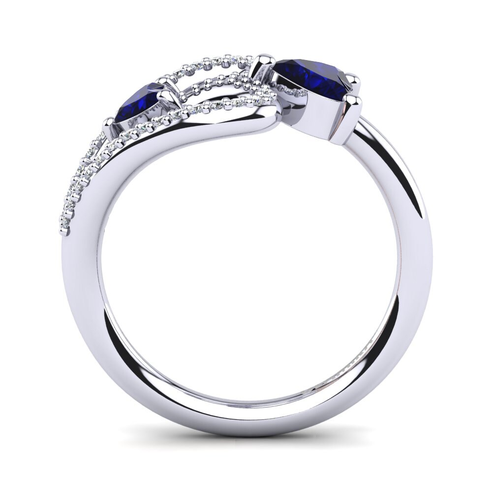 Dark Blue Zirconia Ring Danaja