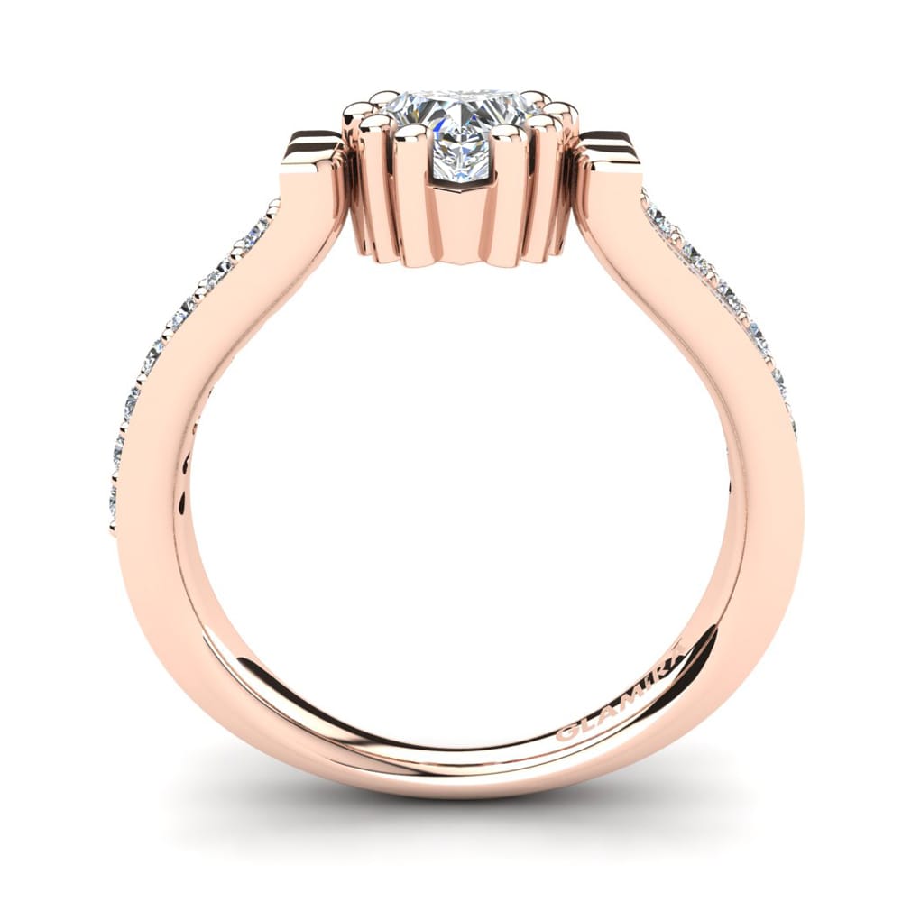 14ct Rose Gold Engagement Ring Arcangela