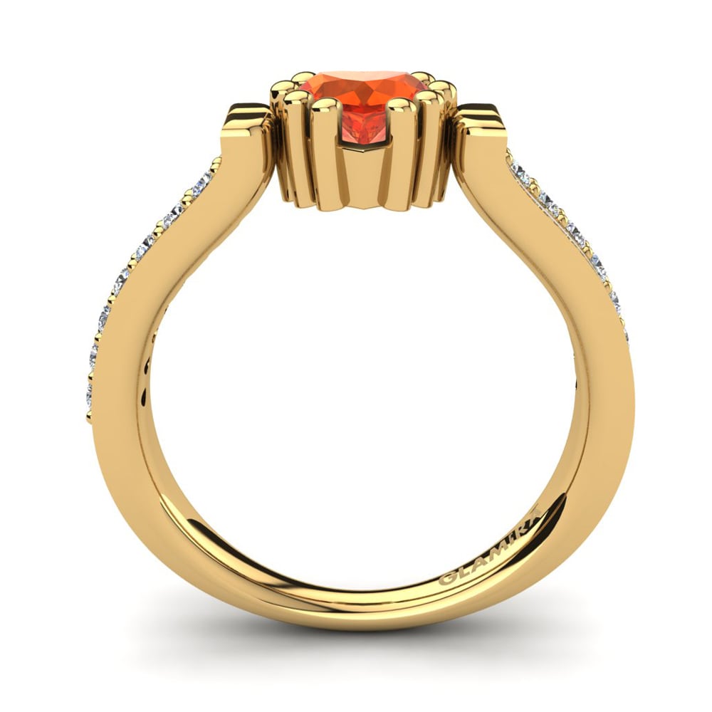 Fire-Opal Engagement Ring Arcangela
