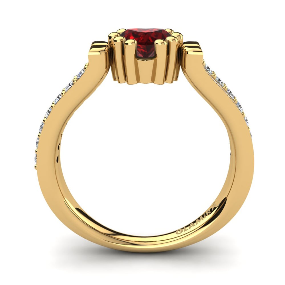 Ruby Engagement Ring Arcangela