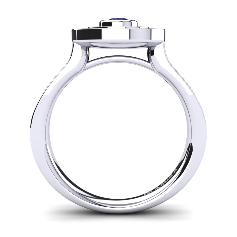 950 Palladium Tanzanite Ring Carradina