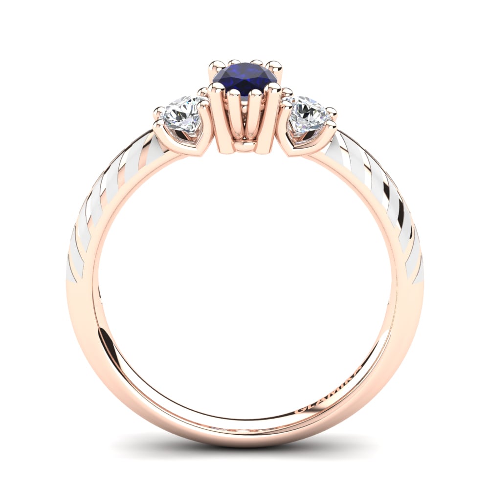 14ct Rose Gold Engagement Ring Enrica