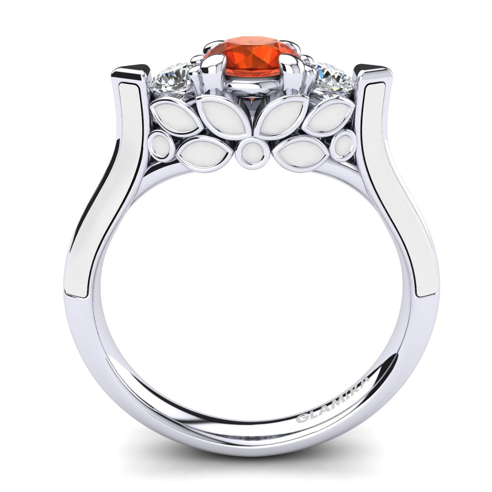 Fire-Opal Engagement Ring Guendalina