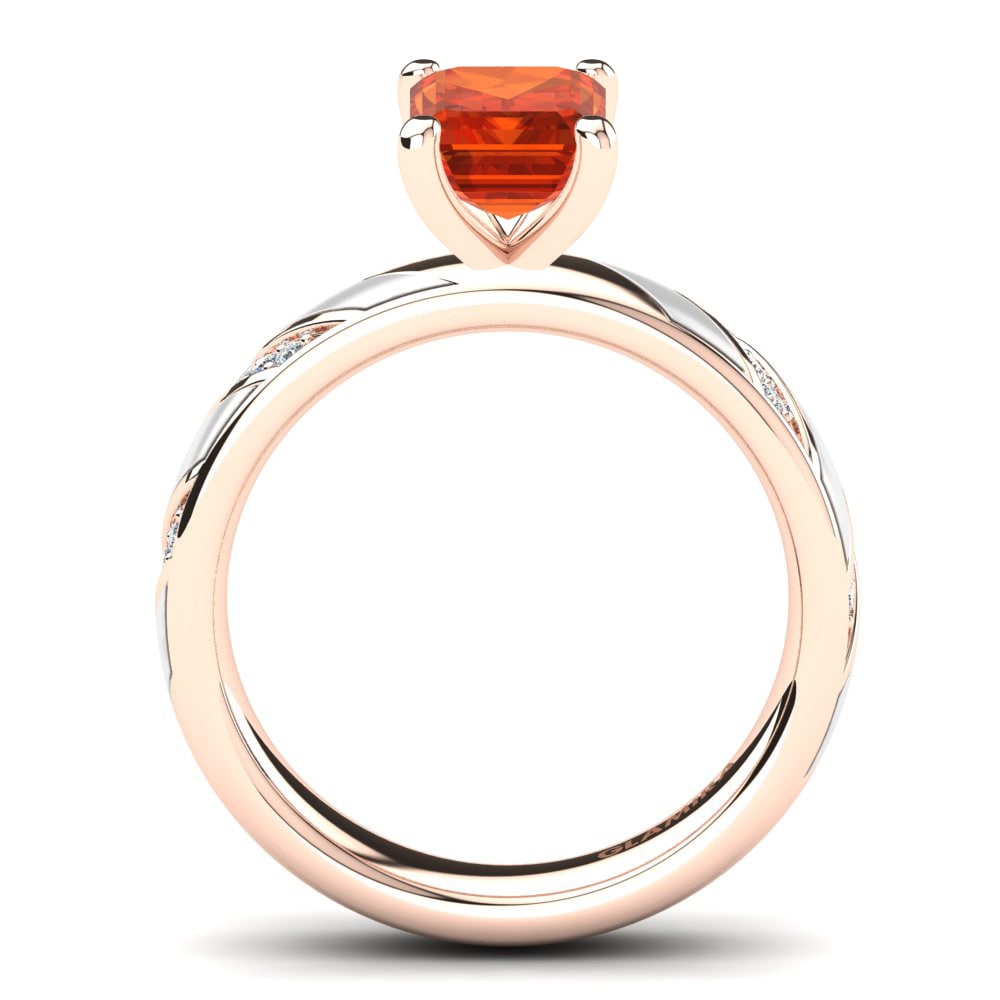 Fire-Opal Engagement Ring Ildegonda