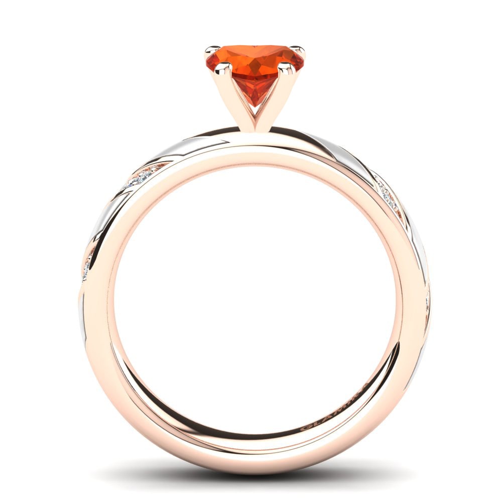 Fire-Opal Engagement Ring Leonida