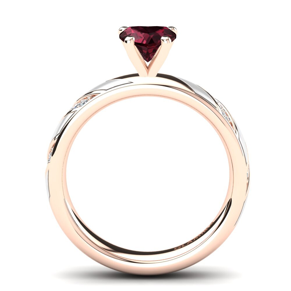 Garnet Engagement Ring Leonida