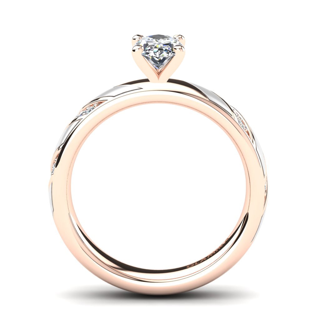 14ct Rose Gold Engagement Ring Libera