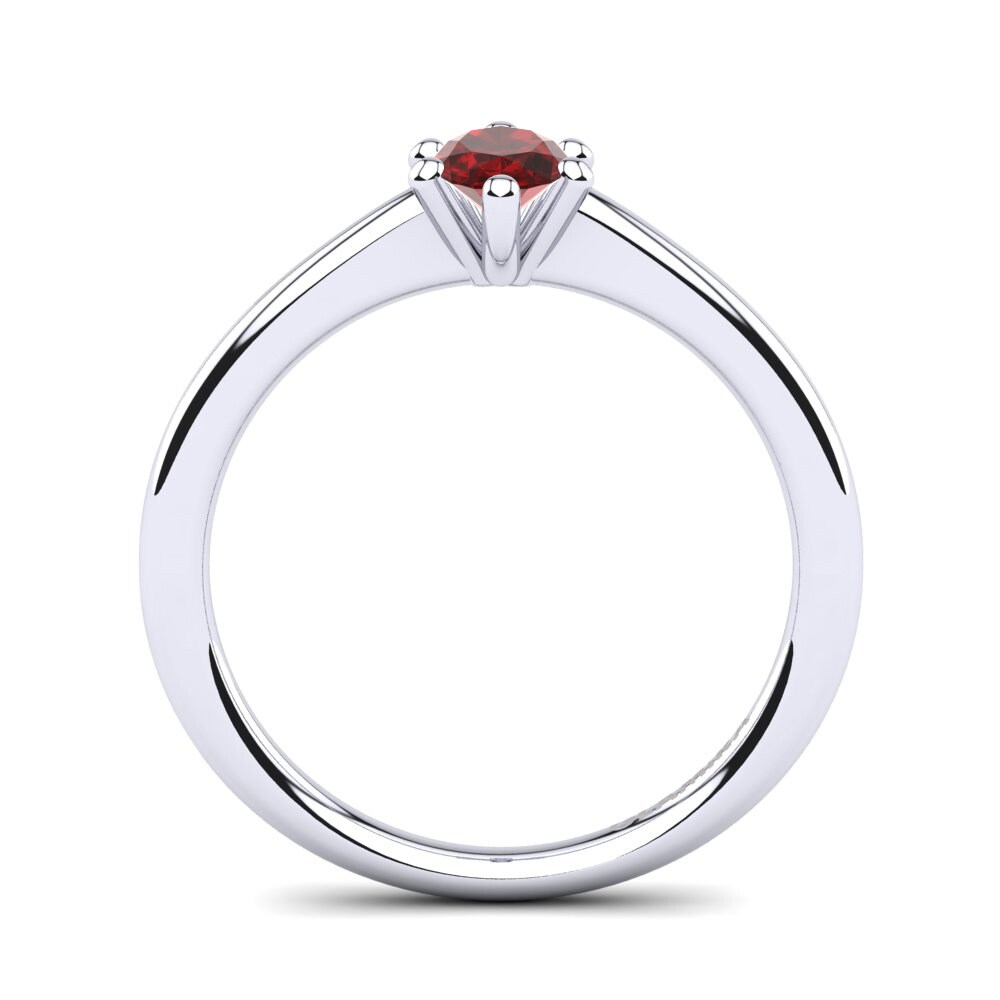Zircone Rosso Anello da donna Egidia
