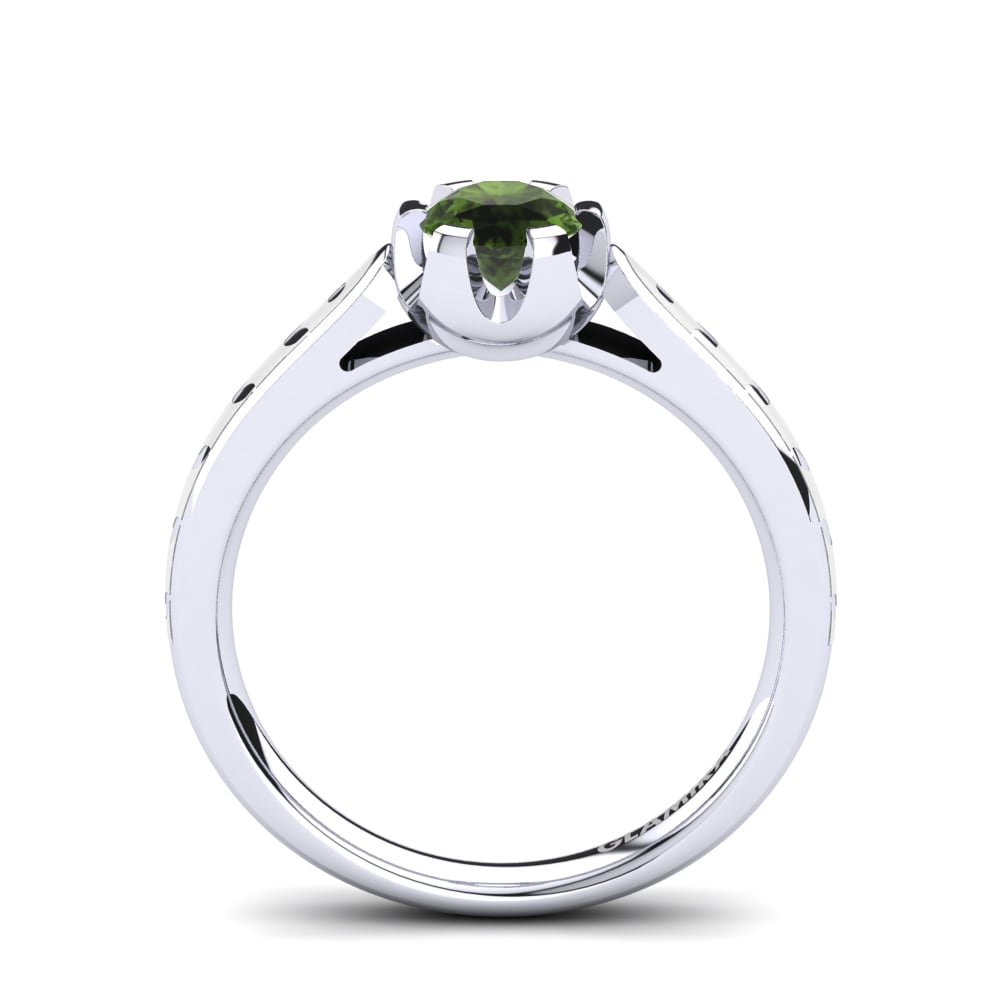 Green Tourmaline Engagement Ring Erminia
