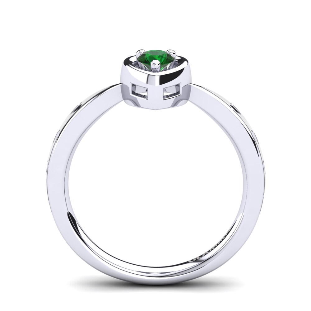 Circonita Verde Anillo Eugenia