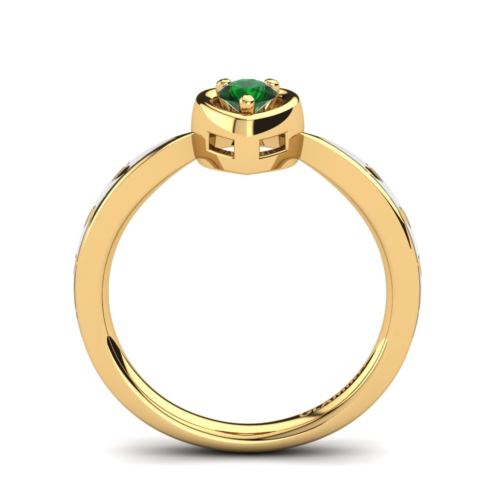 Grüner Zirkonia Ring Eugenia