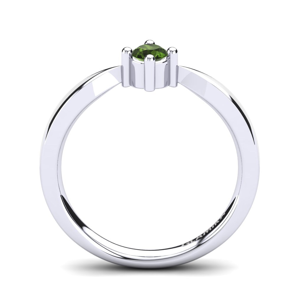 Green Tourmaline Engagement Ring Eusebia