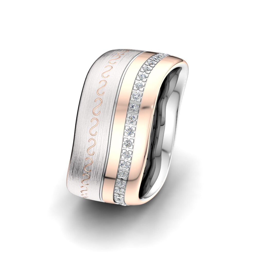 Bague Argent Massif Avec Pierres – Taille 54 – Occasion – Style Splendide Et Unique