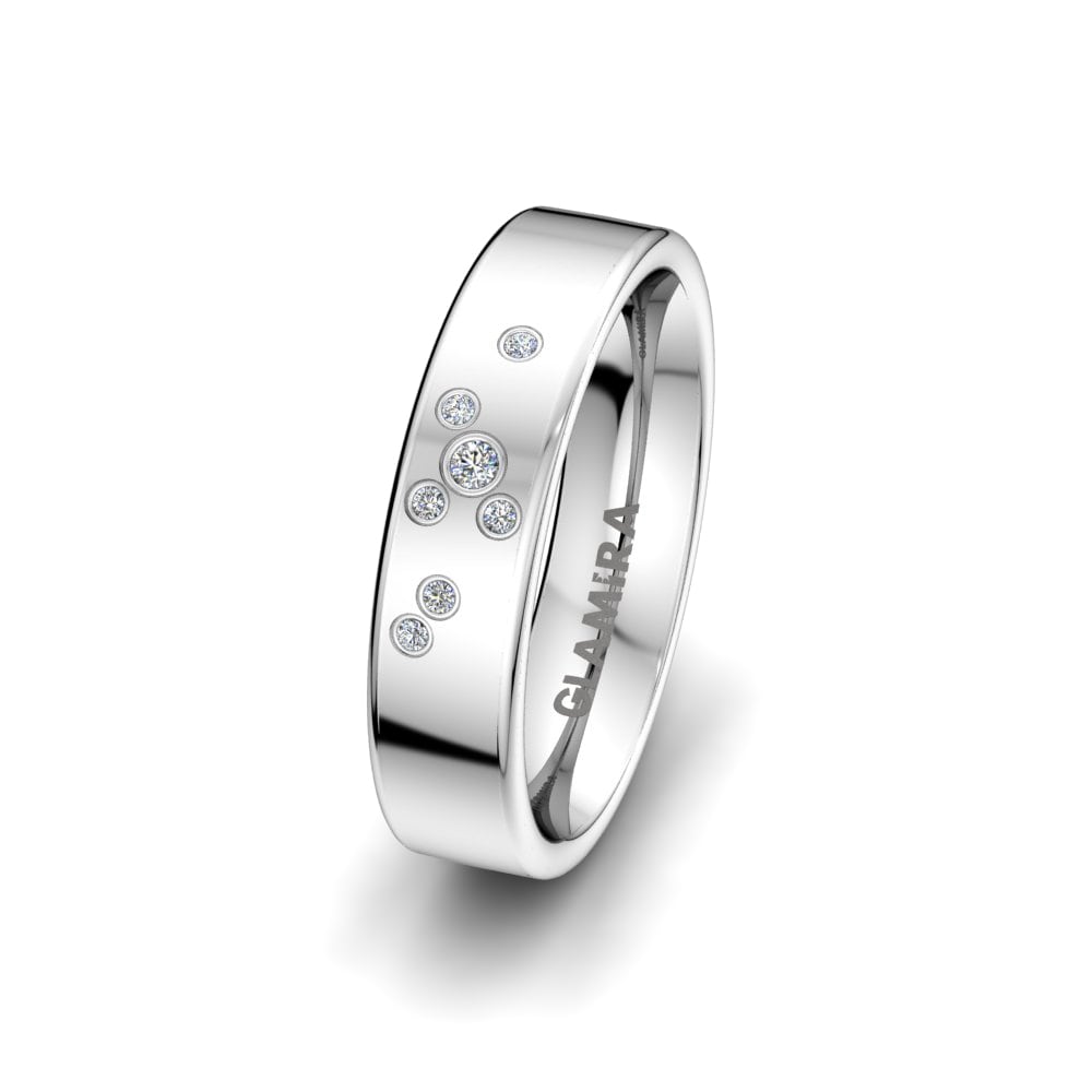 950 Palladium Women's Ring Wondrous Barbara 5 mm