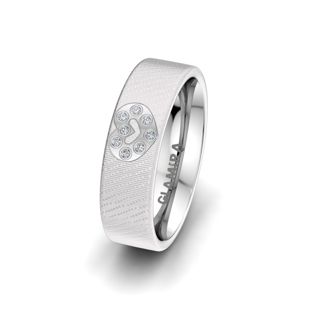 Zirconia Women's Wedding Ring Wondrous Susan 6 mm
