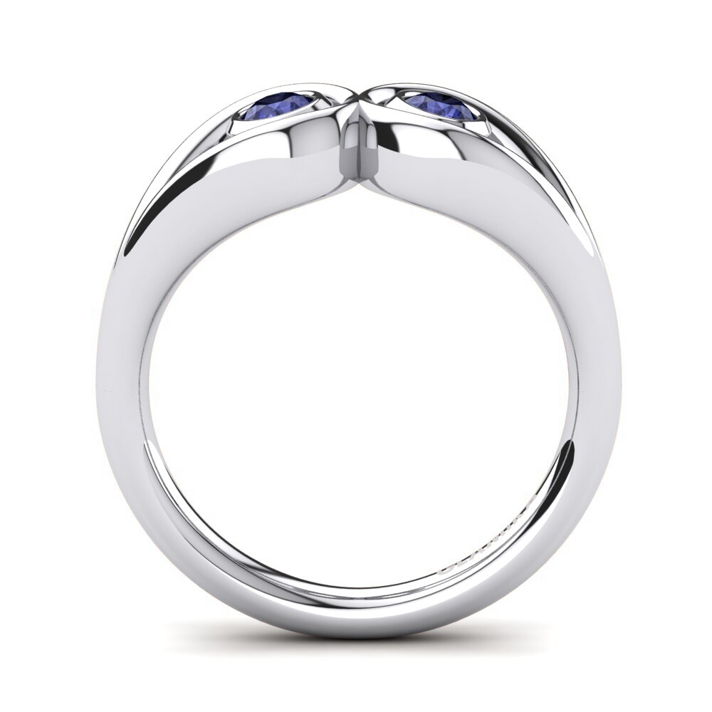 950 Palladium Tanzanite Ring Febris