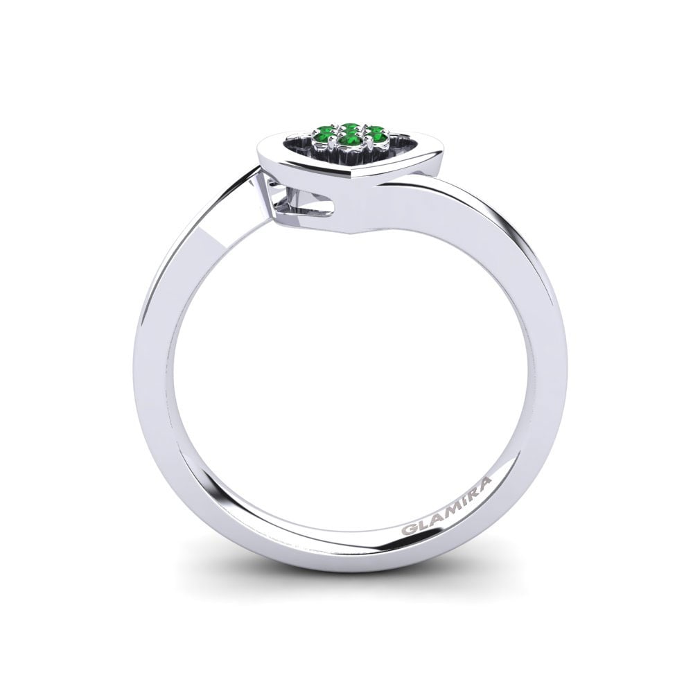 Circonita Verde Anillo Lily