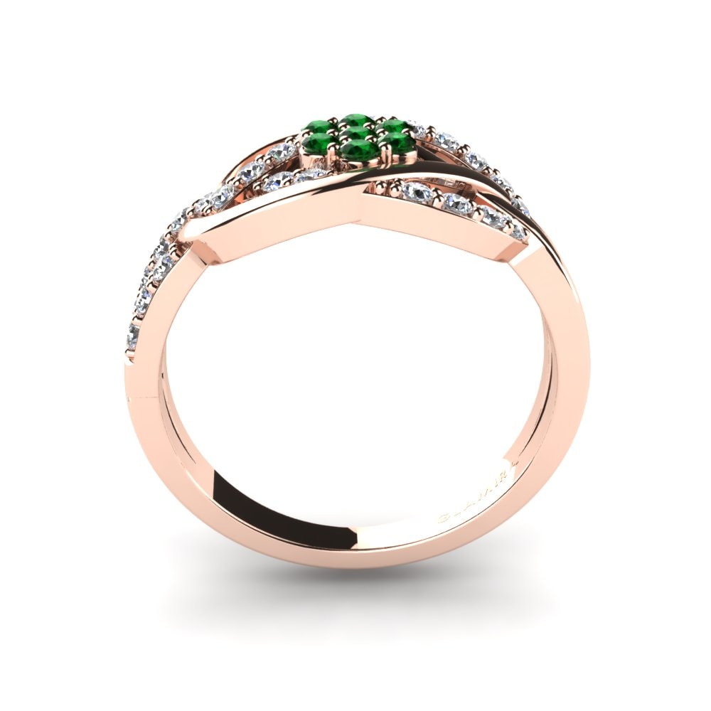 Green Zirconia Ring Flora