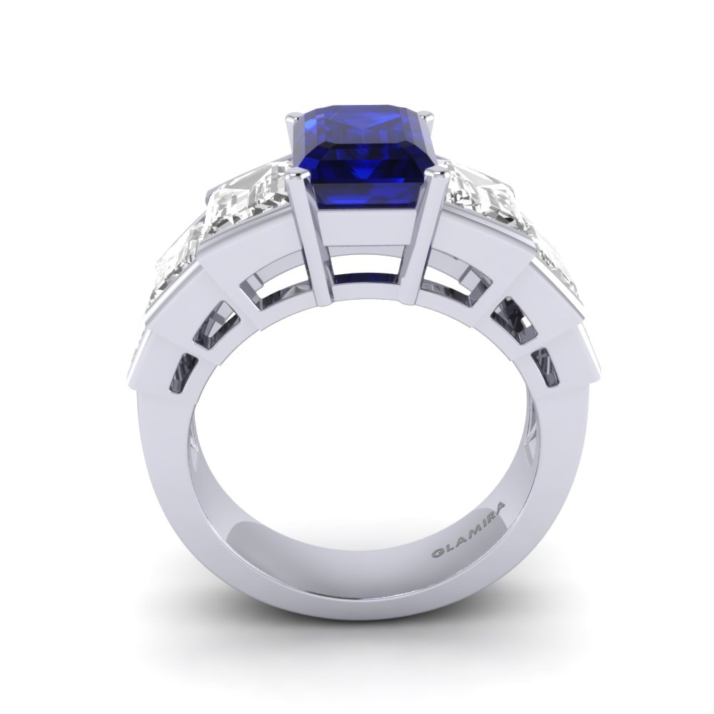 Zafiro Anillo de compromiso Camille
