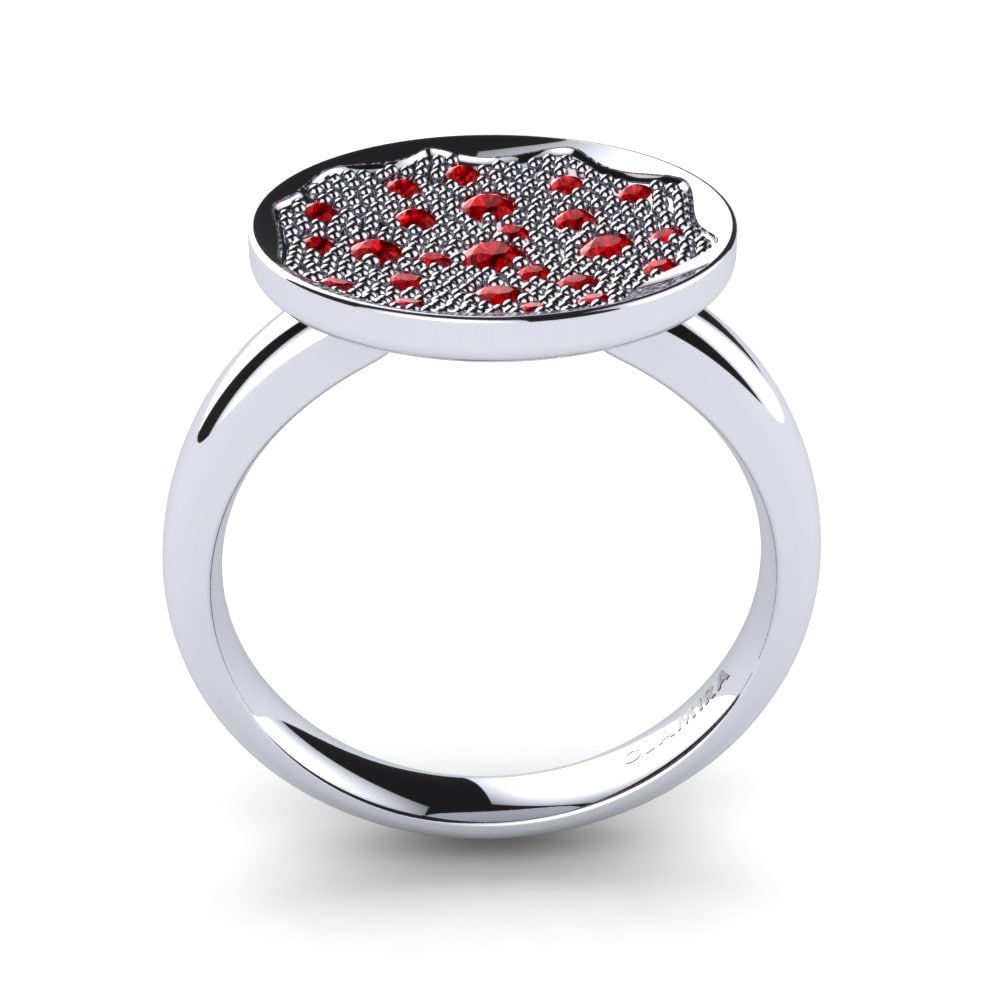 950 Palladium Ruby Ring Atlantis