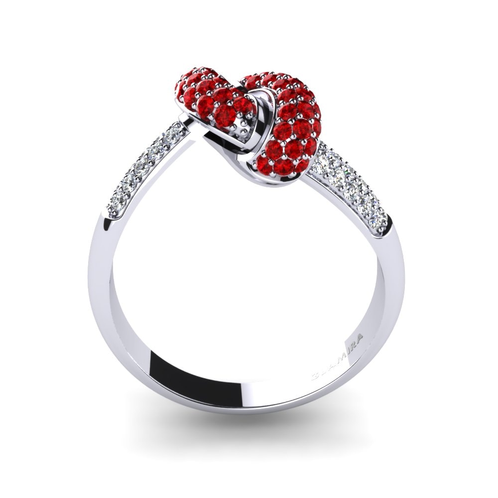 950 Palladium Ruby Ring Caitlin