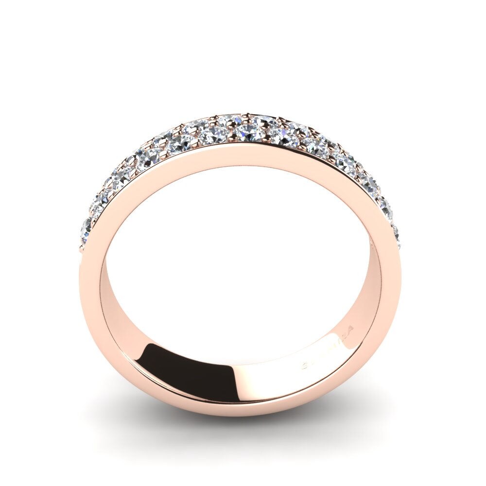 14K Rood Goud Zirkoon Ringen Scarlett