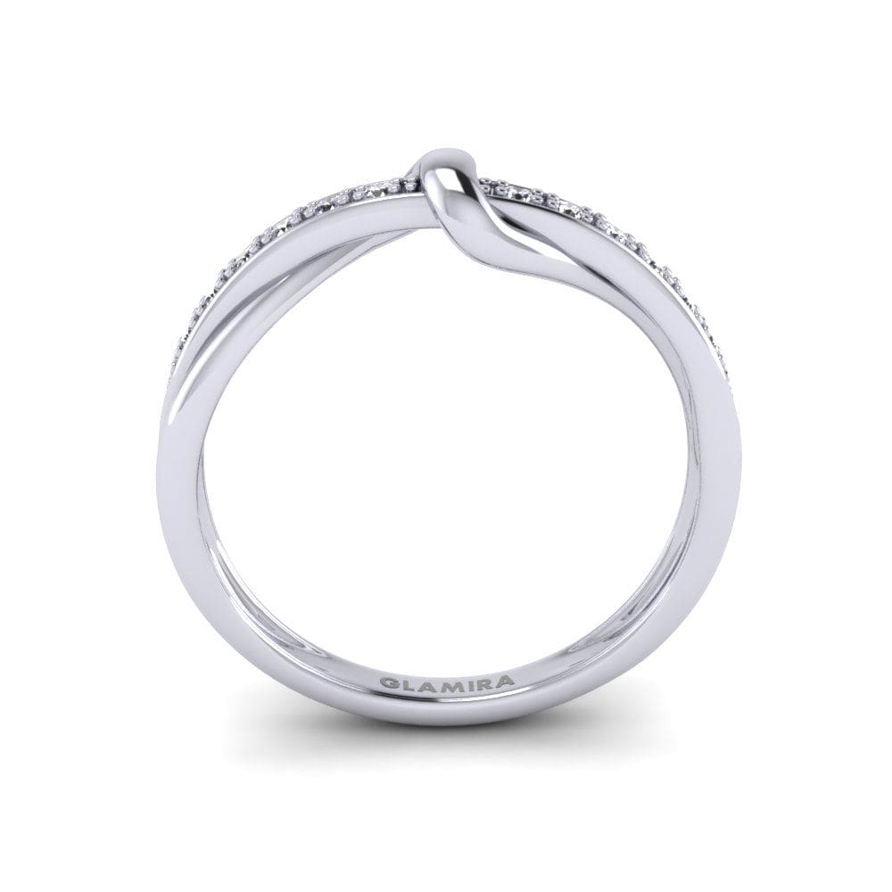 950 Palladium White sapphire Ring Brooke