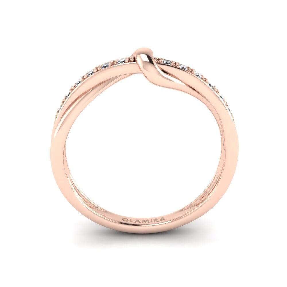 14K Rood Goud Zirkoon Ringen Brooke