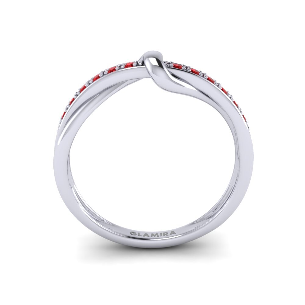 950 Palladium Ruby Ring Brooke