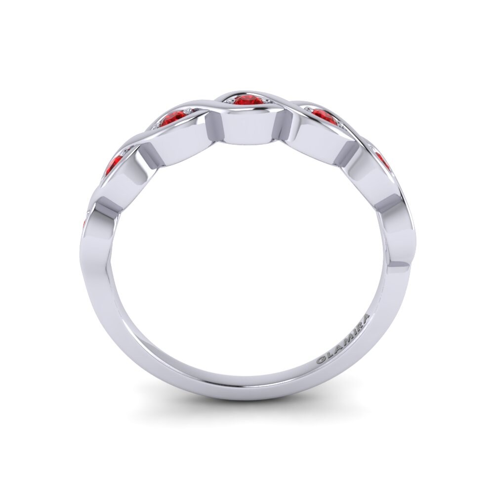950 Palladium Ruby Ring Molly