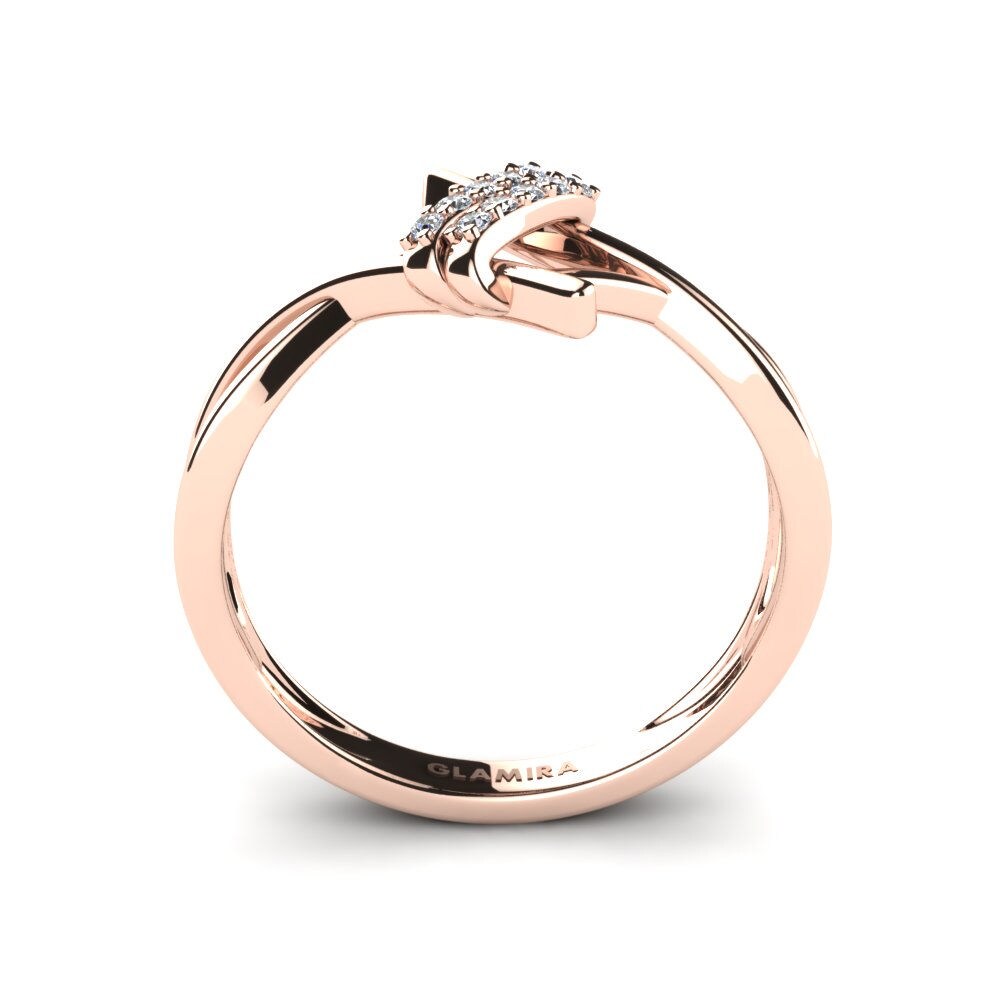 14K Rood Goud Zirkoon Ringen Hazel