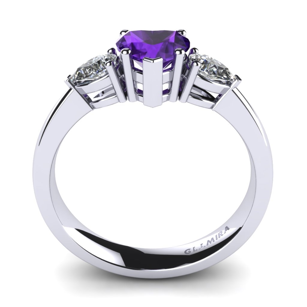 Amatista Anillo de compromiso Lucy
