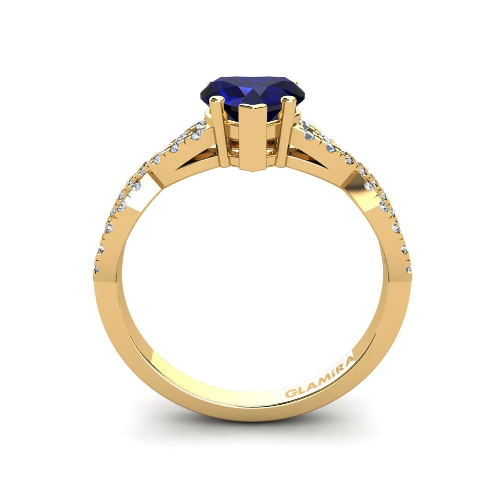 Zafiro Anillo de compromiso Sandy