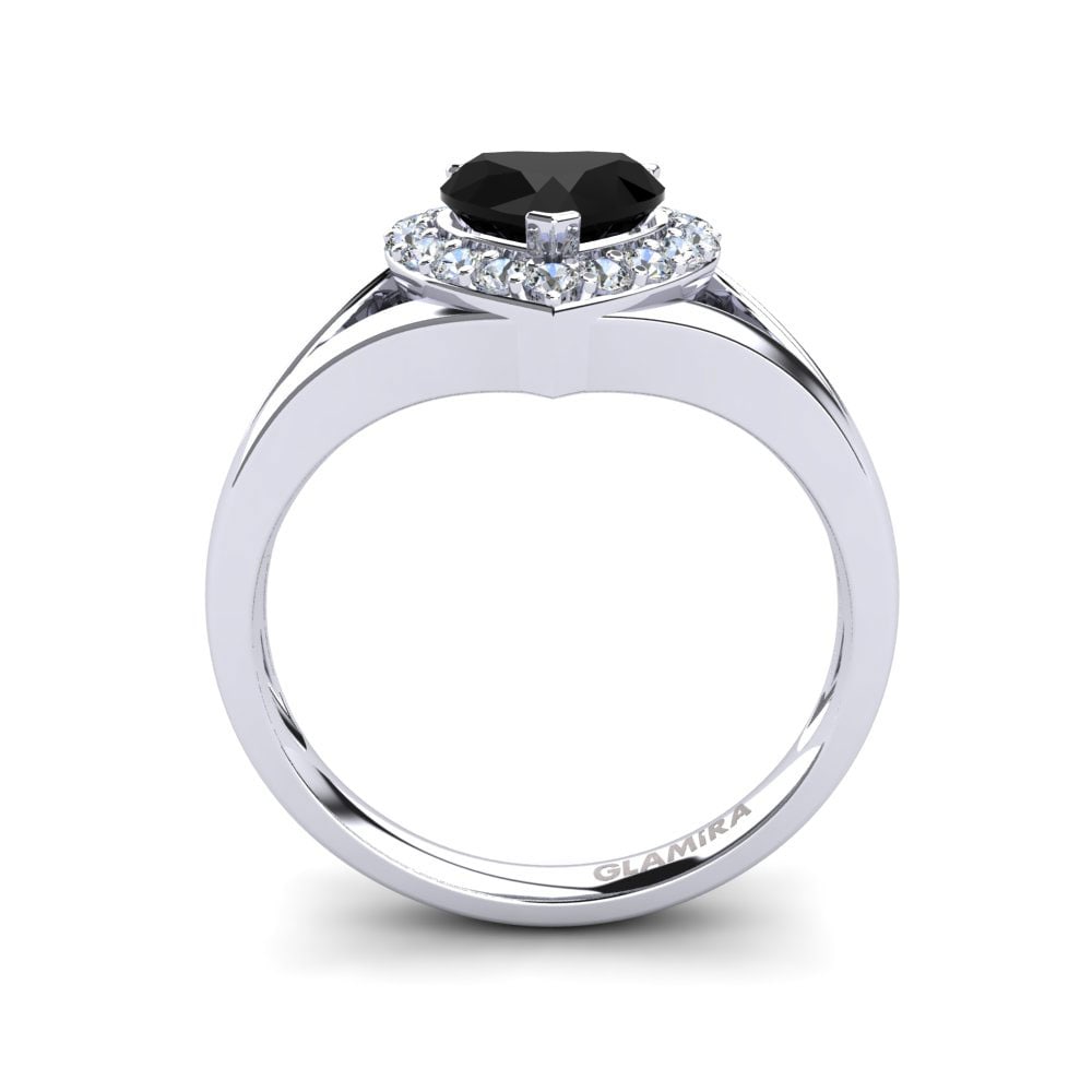 Black Onyx Engagement Ring Miranda