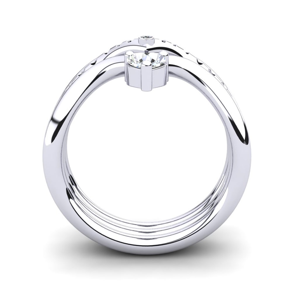 Corazón Moissanita Anillo Pinnata