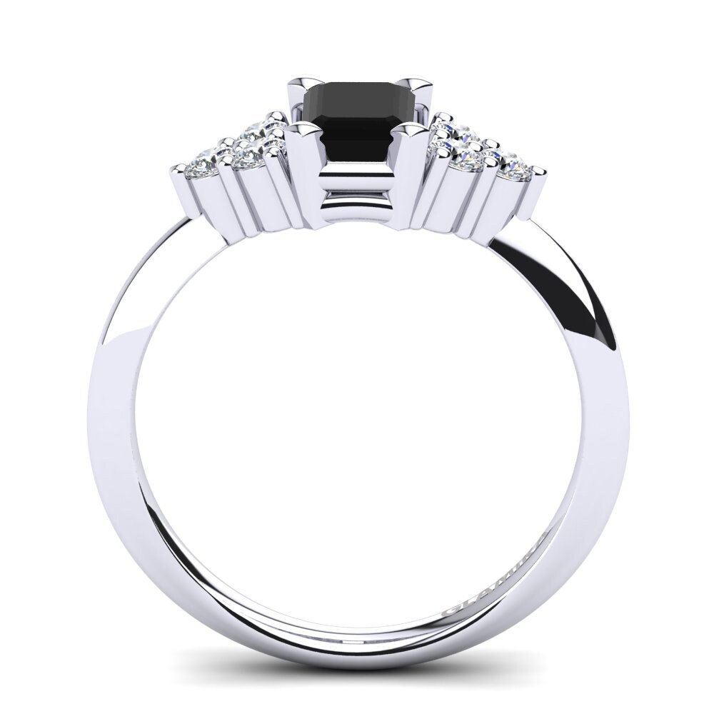 Black Onyx Engagement Ring Renske