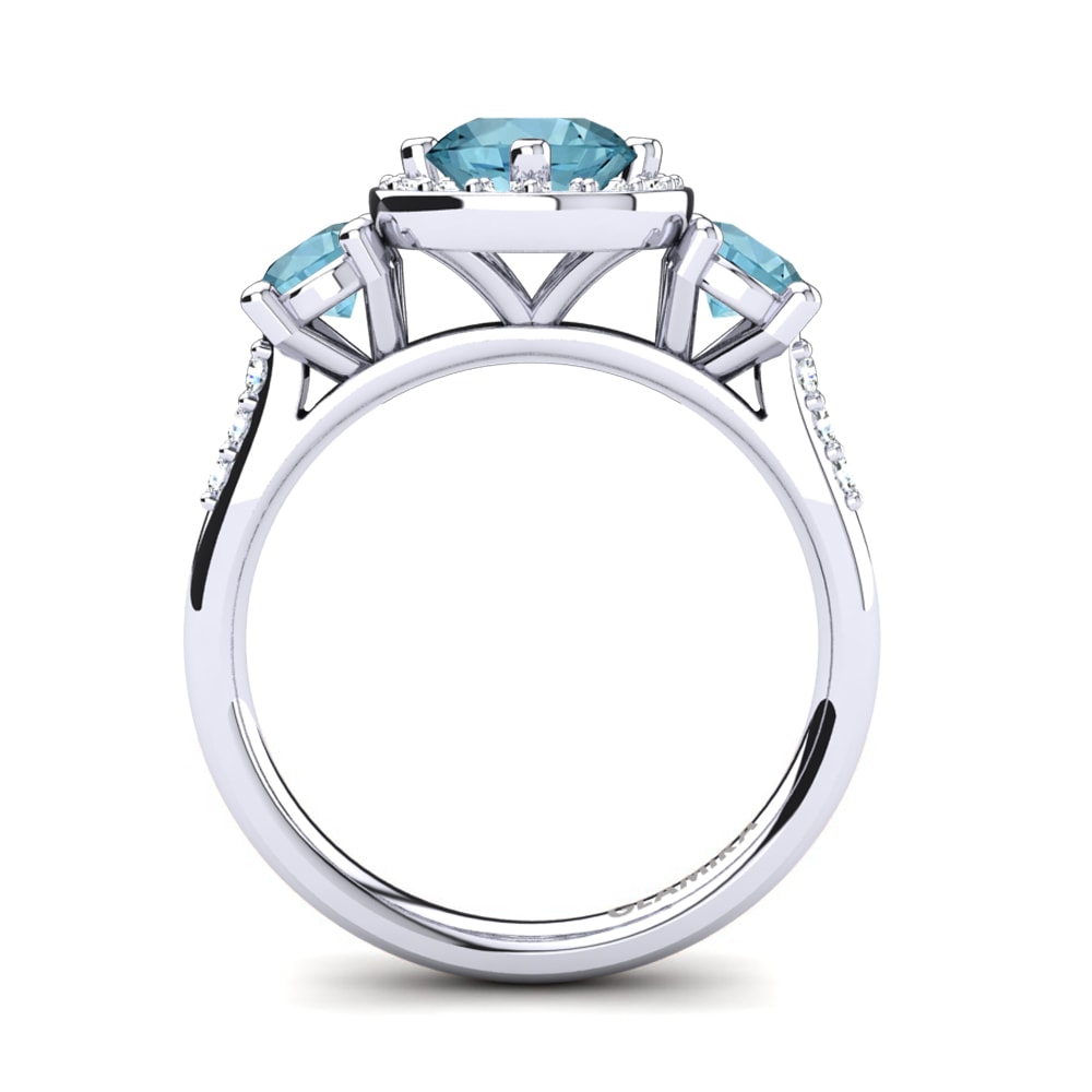 Aquamarine Engagement Ring Venetus