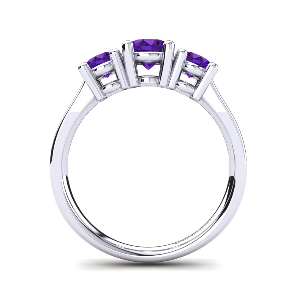 Amatista Anillo de compromiso Calybe